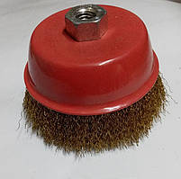 Щітка м'яка 65 мм із рифленого дроту різь м14