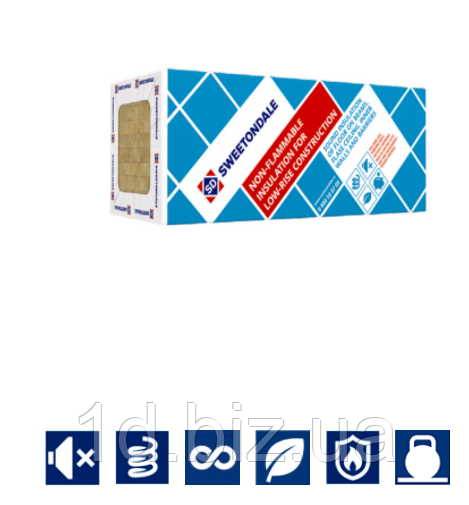 Техноакустик пл 40 кг/м3; товщ. 100 мм звукоізоляція й утеплення будинку, фото 1