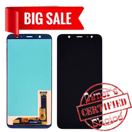 Дисплей для Samsung J805 Galaxy J8 Plus (2018) с чёрным тачскрином, с регулируемой подсветкой, фото 2