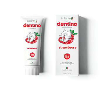 Зубна паста-гель dentino Strawberry Kids (2-6 років), 50 мл
