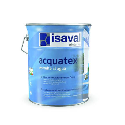 Акватекс Глянцевий / Acquatex Brillo - акрилова емаль на водній основі глянцева біла (уп.4 л), фото 1