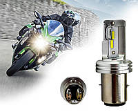 Светодиодная лампа LED Motorcycle Headlight Bul цоколь H6 B20D S2 1860 Chip