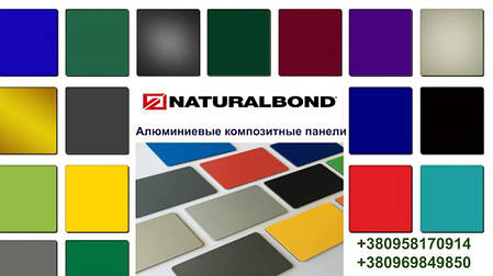 Алюмінієві композитні панелі Naturalbond 5 мм NB 302 Traffic Red, фото 3
