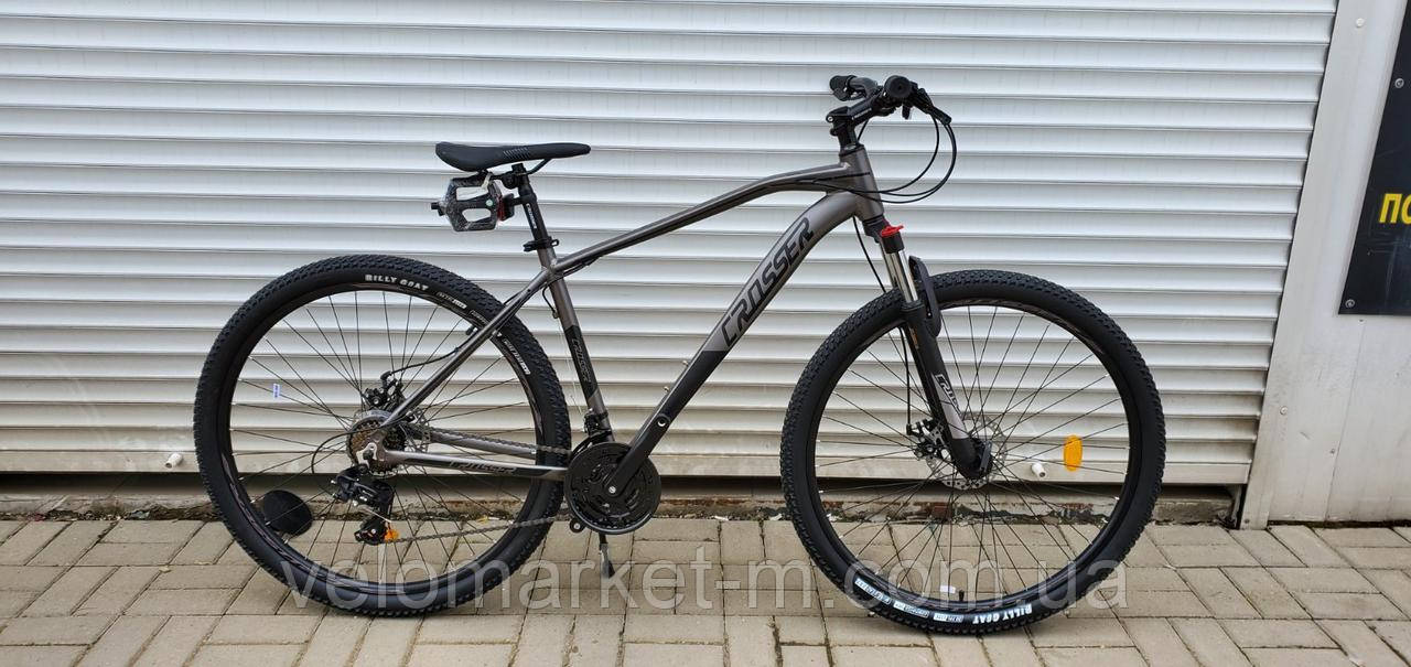 Велосипед 29" Crosser Jazz 19" (Hidraulic LTWOO) сірий