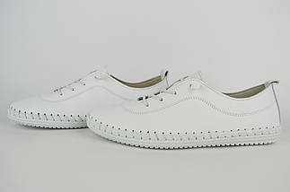 Шкіряні мокасини Evromoda 007115 39 Білі 36, фото 3