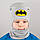 Дитяча шапка з хомутом КАНТА "Batmen" розмір 48-52 сірий (OC-174), фото 2