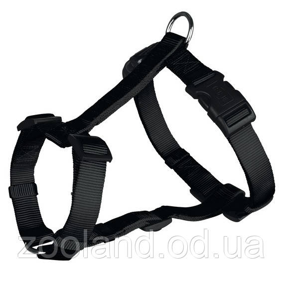 14321 Trixie Шлея Classic H-Harness нейлон Чорна, 50-75 см/20 мм