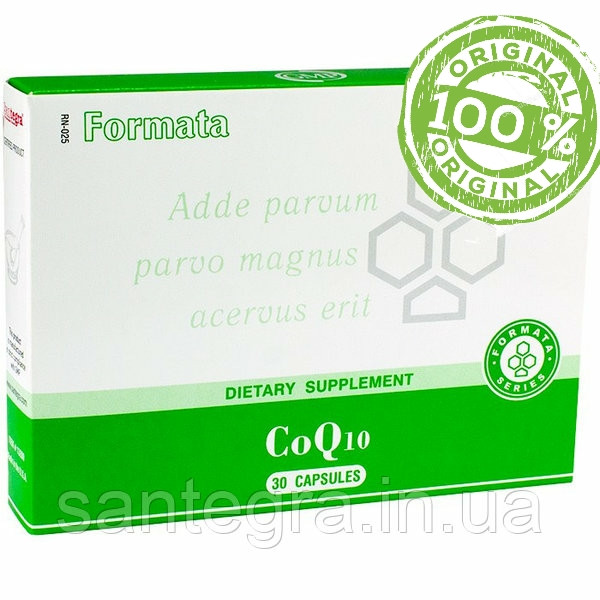 CoQ10 (БАД) Коензім К'ю 10 компанії Сантегра Сантегра