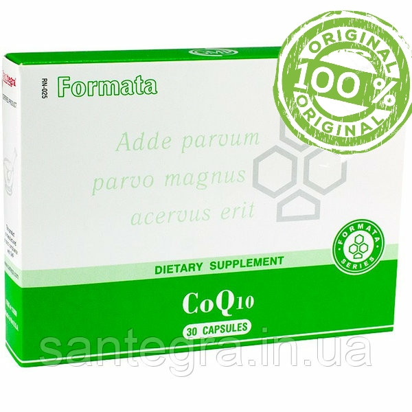 CoQ10 Сантегра — Santegra деякихнзим К'ю 10 — росла трансформа, 50 мг, 30 капс