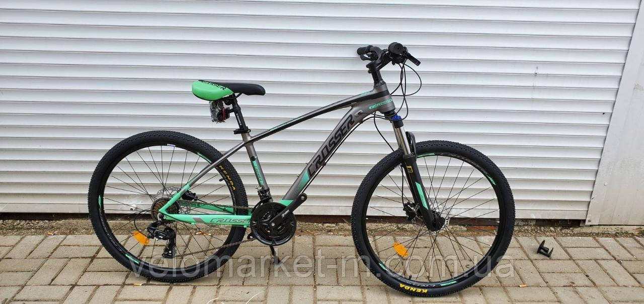Велосипед 26" Crosser X880 15.5" сіро-зелений