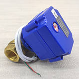 Кран кульовий з електроприводом нормально-відкритий CWX DN15 CR04 9 — 24 вольти, фото 2