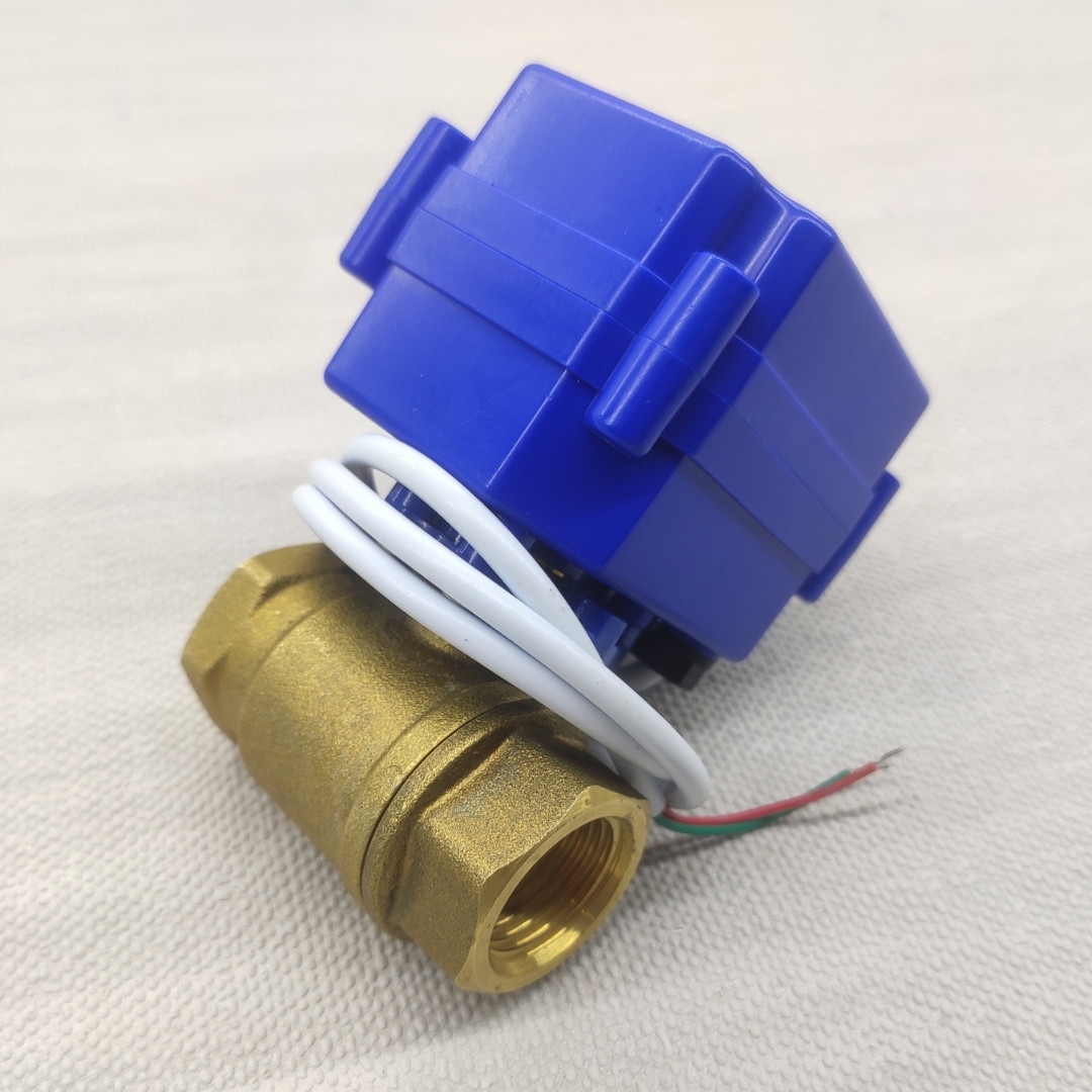 Кран кульовий з електроприводом нормально-відкритий CWX DN15 CR04 9 — 24 вольти, фото 1