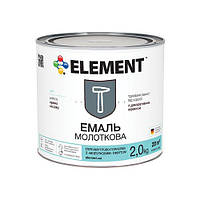 Молотковая антикоррозионная эмаль ELEMENT черная - 2 кг.