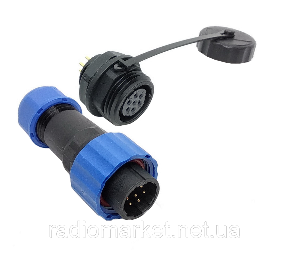 Комплект роз'ємів герметичних SP16-7pin