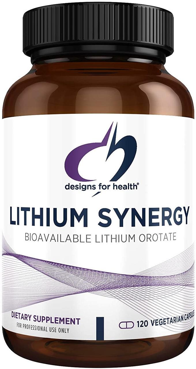 Designs for Health Lithium synergy / Літій оротат біоактивні 120 капсул