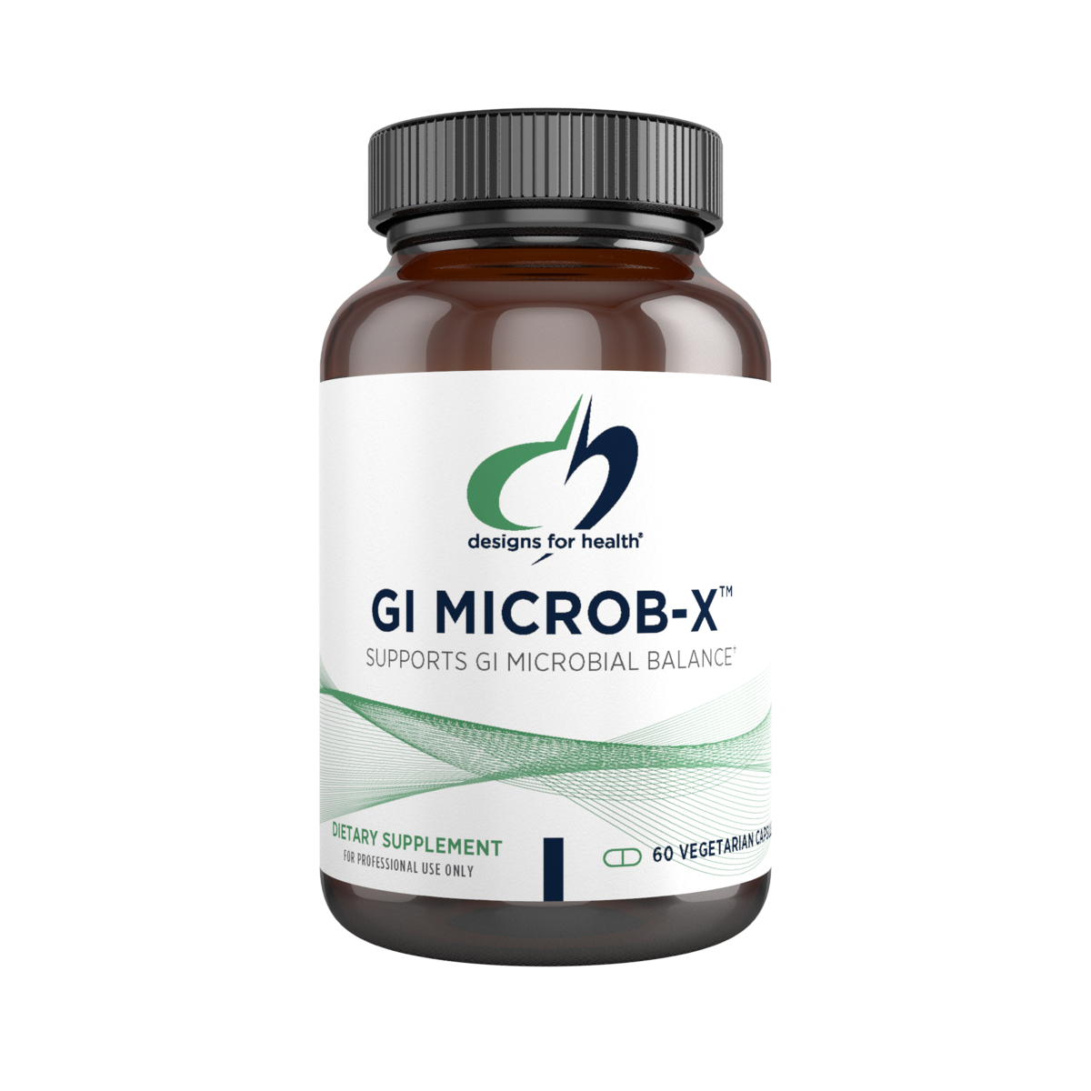 Designs for Health GI Microb-X / Підтримка здорового мікробного балансу ШКТ 60 капсул