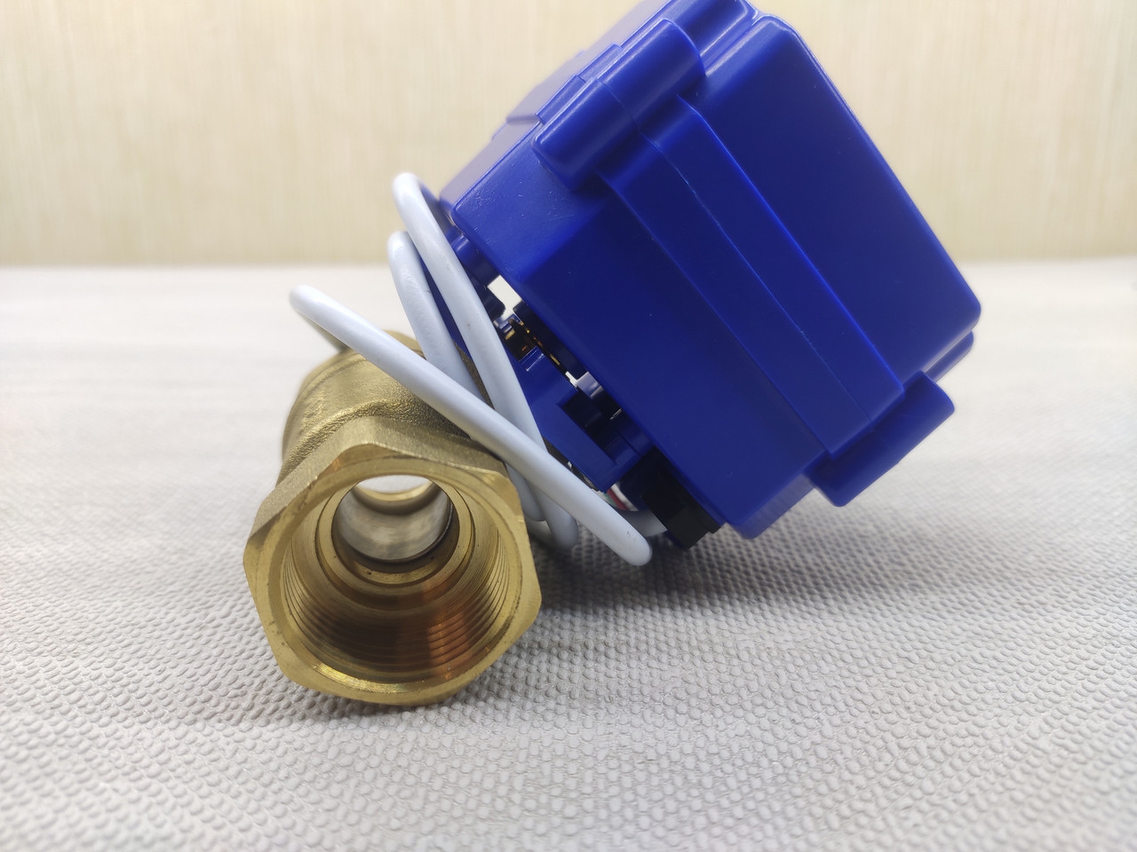 Кран кульовий з електроприводом нормально-відкритий DN20 9 — 24 вольти, фото 1