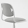 IKEA ÖRFJÄLL Дитячий стілець робочий, білий / Vissle світло-сірий (105.018.84), фото 3