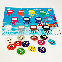 Гра на липучках Кольорові медузи