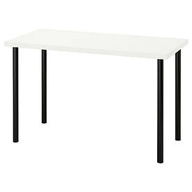 IKEA LAGKAPTEN / ADILS Письмовий стіл, білий / чорний (294.167.63)