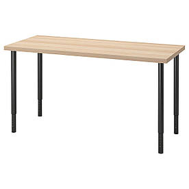 IKEA LAGKAPTEN / OLOV Письмовий стіл, під білений дуб / чорний (894.172.60)