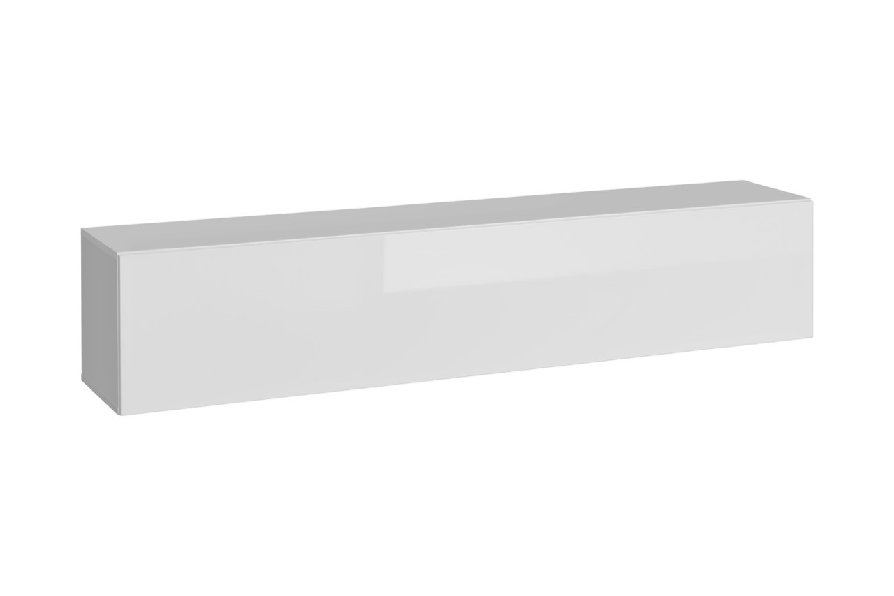 Пенал навісний SW24 BLOX ASM MEBLE білий/білий глянець, фото 1