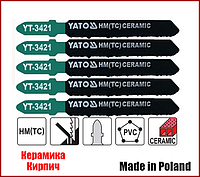 Набор пилочек по керамике для электролобзика Yato YT-3421