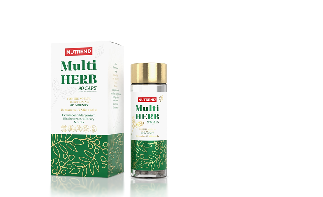 Вітаміни, підвищення іммунітету Nutrend Multiherb 90 caps, фото 1