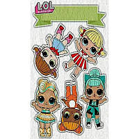 Фетр із малюнком принтом "Кукла ЛОЛ" ЛОЛ043