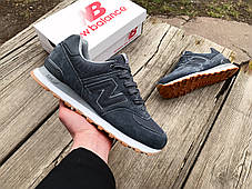 Чоловічі кросівки New Balance 574 Grey сірі, фото 4