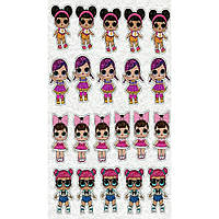 Фетр із малюнком принтом "Кукла ЛОЛ" ЛОЛ052