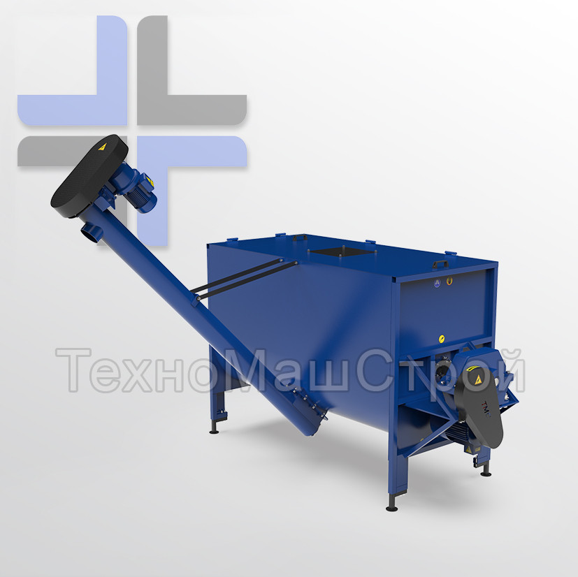 Кормозмішувач горизонтальний "Вихор-2000" із шнеком точної подачі, фото 1