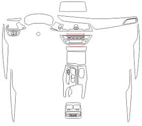 Комплект викройок для салону BMW 6 GT 2018