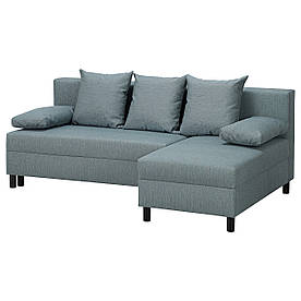 IKEA ANGSTA 3-х містний диван-ліжко, бірюзовий шезлонг (805.014.37)