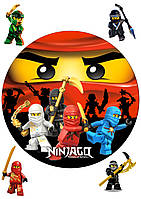 Вафельная картинка Ниндзяго Лего 12