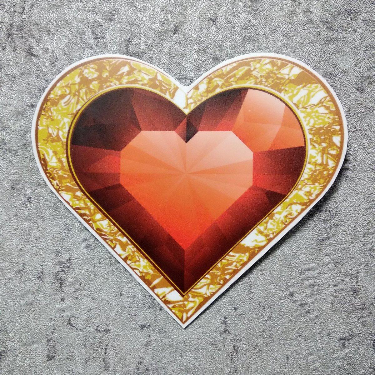 Наклейка "Рубінове серце"