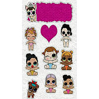 Фетр із малюнком принтом "Кукла ЛОЛ" ЛОЛ050