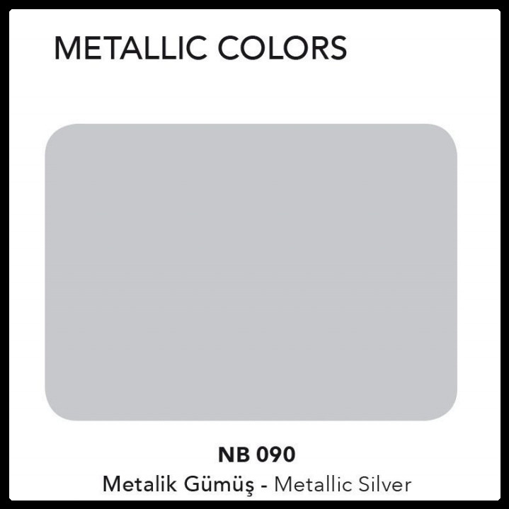 Алюмінієві композитні панелі Naturalbond 5 мм NB 090 Vttallic Silver