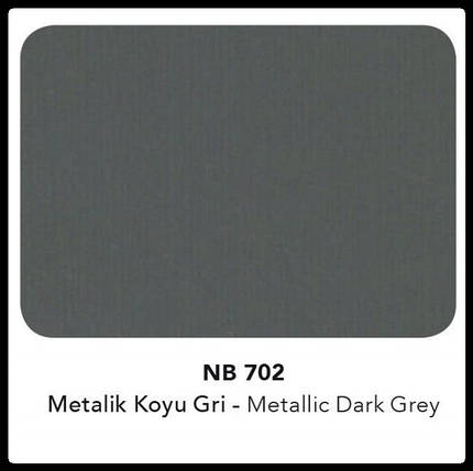 Алюмінієві композитні панелі Naturalbond 5 мм NB 702 Metallic Dark Grey, фото 1