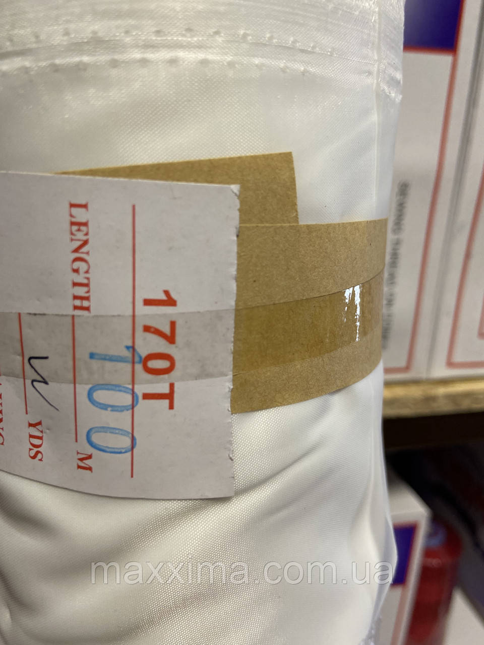 Підкладкова тканина 170т, колір білий (опт і роздріб)