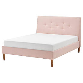 IKEA IDANÄS Каркас ліжка з оббивкою, Gunnared блідо-рожевий (604.589.44)