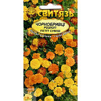 Семена цветы Бархатцы развесистые Петит смесь, 0,5 г