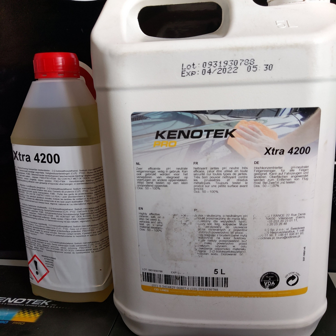 X-tra 4200 / Kenotek Wheel cleaner ultra,1l
Очисник дисків із колірним індикатором