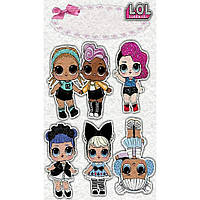 Фетр з малюнком принтом "Лялька ЛОЛ" ЛОЛ045