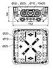 Коробка розподільча з кришкою 155х155х64 - KO 125/1L, фото 4