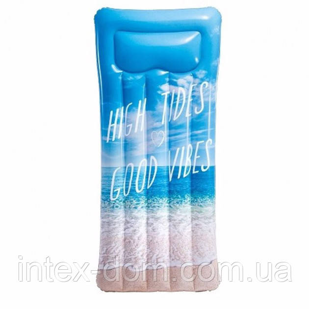 Пляжний надувний матрац Intex 58772 (178 х 84 см) (Море)