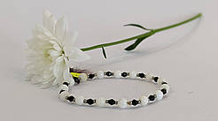 Браслет із натурального каменю кахолонг.