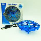 Квадрокоптер міні "Літальна тарілка" UFO з Led-підсвіткою анти зіткнення НЛО Синій, фото 4