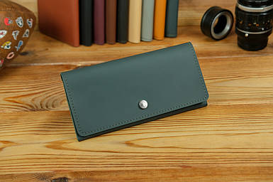 Жіночий гаманець Флай з натуральної шкіри колір Зелений