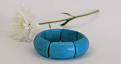 Браслет із натурального каменю Бірюза